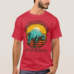 Badlands US-Nationalpark South Dakota Bison Hikin T-Shirt