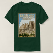 Badlands US-Nationalpark South Dakota T-Shirt (Design vorne)
