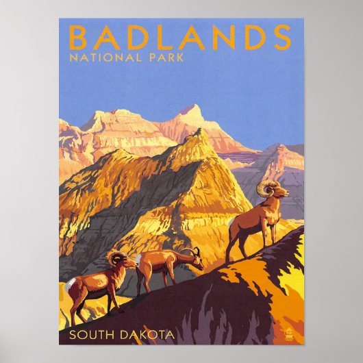 Badlands - Vintager Verkehr Poster (Vorne)