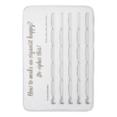 Badmatte für Organisten - eine ausrechnende Badematte (Vorderseite Vertikal)