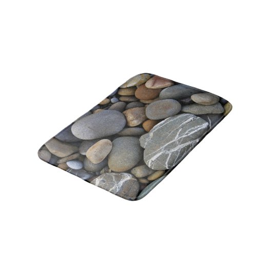 Badmatte mit Kieseln Badematte (Schrägansicht)