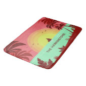 Badmatten für den individuelle Name Beach Illustra Badematte (Schrägansicht)