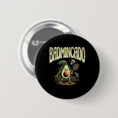 Badmincado Badminton Spieler Shuttlecock Button (Vorne & Hinten)