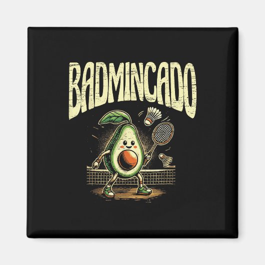 Badmincado Badminton-Spieler Shuttlecock Magnet (Vorne)