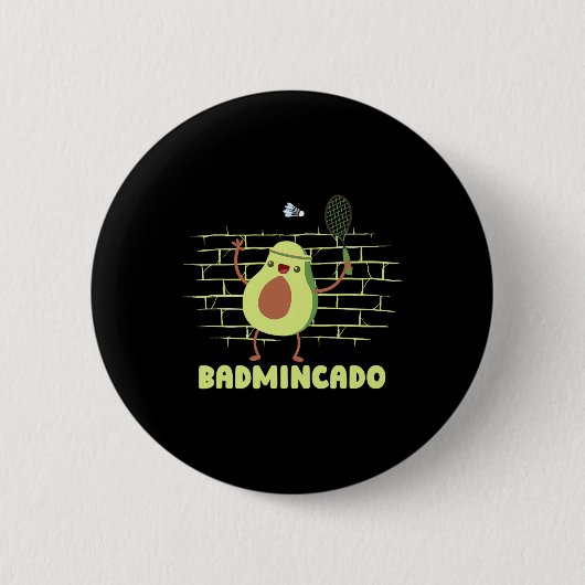 Badmincado - Racket Funny Player Game Match Badmin Button (Vorderseite)