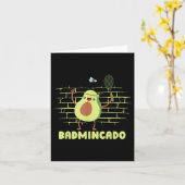 Badmincado - Racket Funny Player Game Match Badmin Karte (Gelbe Blume)