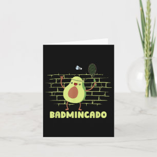 Badmincado - Schläger Lustiger Spieler Spiel Match Karte