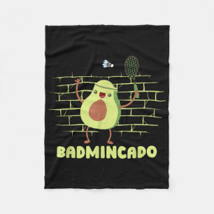Badmincado - Schläger Lustiger Spieler Spiel Spiel Fleecedecke