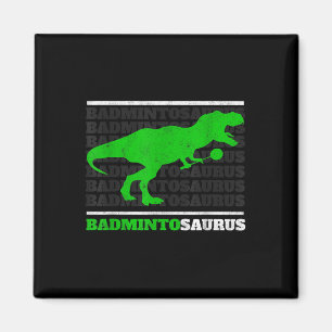 Badminto Saurus Rex Birdie Shuttle Dino Badminton Magnet