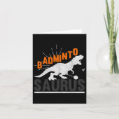 Badminto Saurus Rex Birdie Shuttle Dinosaur Badmin Karte (Vorderseite)