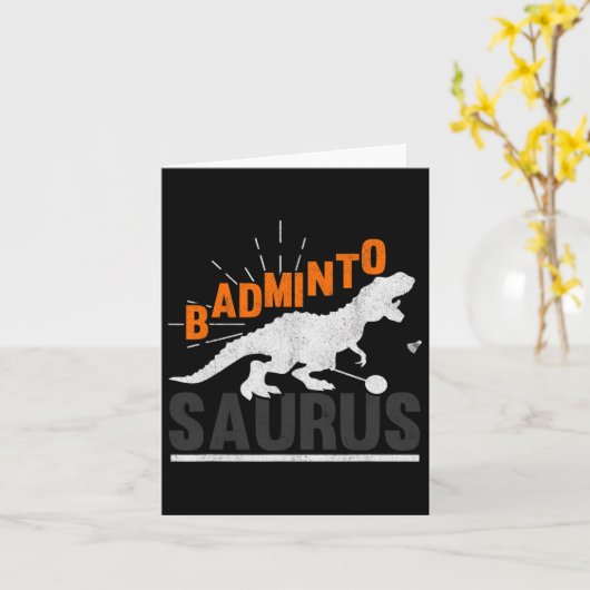 Badminto Saurus Rex Birdie Shuttle Dinosaur Badmin Karte (Gelbe Blume)