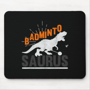 Badminto Saurus Rex Birdie Shuttle Dinosaur Badmin Mousepad