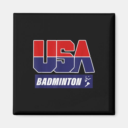 Badminton 2021 Usa  Magnet (Vorne)