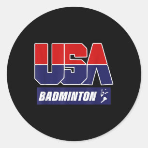 Badminton 2021 USA Runder Aufkleber