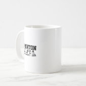 Badminton 4 Life Graphic Badminton Player Shuttle Kaffeetasse (Vorderseite Links)