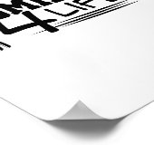 Badminton 4 Life Graphic Badminton Player Shuttle Poster (Ecke)