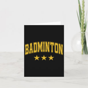 Badminton Alle gelben Sterne Clickrcke Retro Varsi Karte