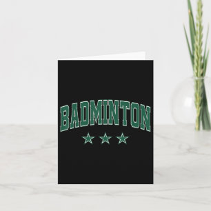 Badminton Alle grünen Sterne Klicken Sie auf Retro Karte