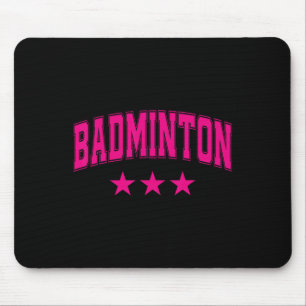 Badminton Alle rosa Sterne Klicken auf Retro Varsi Mousepad