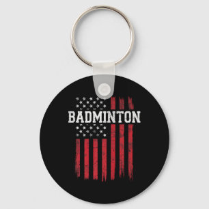 Badminton American Flag Usa Patriot Patriotic Schlüsselanhänger