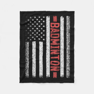 Badminton Amerikanische Flagge 4. Juli Badminton S Fleecedecke