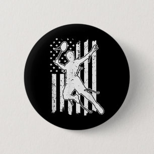 Badminton-Amerikanische Flagge - Shuttle America F Button