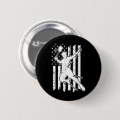 Badminton-Amerikanische Flagge - Shuttle America F Button (Vorne & Hinten)