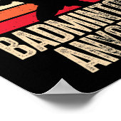 Badminton Anyone Badminton Lover Poster (Ecke)