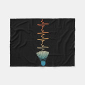 Badminton Art for Men Badminton Lover Badmin Fleecedecke (Vorderseite (Horizontal))