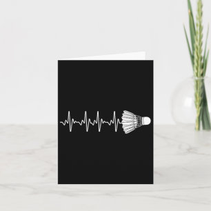 Badminton Art for Men Badminton Lover Badmin Karte