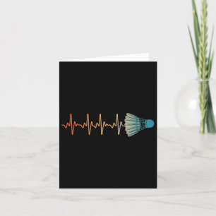 Badminton Art for Men Badminton Lover Badmin Karte