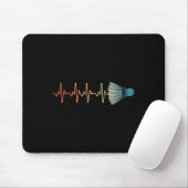 Badminton Art for Men Badminton Lover Badmin Mousepad (Mit Mouse)