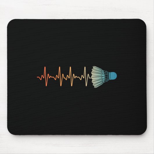 Badminton Art for Men Badminton Lover Badmin Mousepad (Vorne)