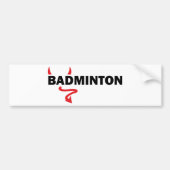 Badminton Autoaufkleber (Vorne)