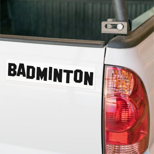 Badminton Autoaufkleber (Auf Lkw)