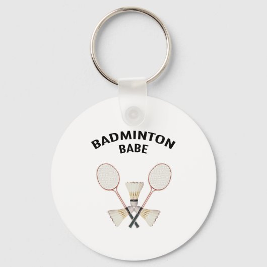 Badminton Babe Schlüsselanhänger (Vorderseite)