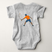 Badminton Baby Strampler (Rückseite)