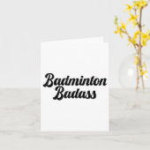 Badminton Bad Badminton Player Funny Novelty Sport Karte (Gelbe Blume)