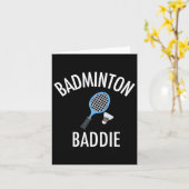 Badminton Baddie High School Sport Funny Geschenk Karte (Gelbe Blume)