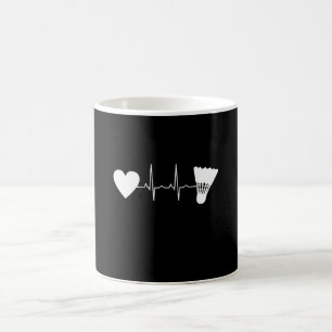 Badminton - Badminton Ball Heartbeat Kaffeetasse