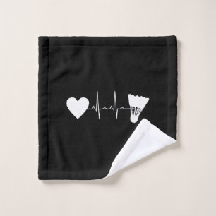 Badminton - Badminton Ball Heartbeat Waschlappen