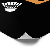 Badminton - Badminton bis auf den Knochen Poster (Ecke)