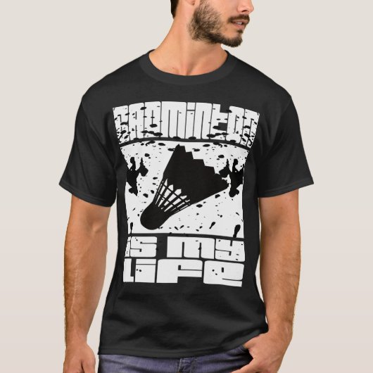 Badminton Badminton Fan Badminton Spieler T-Shirt (Vorderseite)
