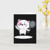 Badminton Badminton Player für Männer Karte (Gelbe Blume)