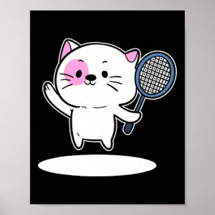 Badminton Badminton Player für Männer Poster