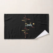 Badminton - Badminton Player Heartbeat Handtuch (Handtuch)