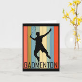 Badminton - Badminton Player Karte (Gelbe Blume)