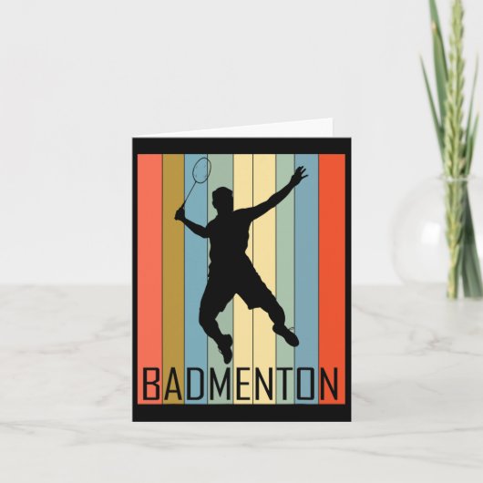 Badminton - Badminton Player Karte (Vorderseite)