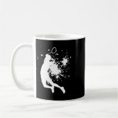 Badminton Badminton Player Mens Squash Shuttle  Kaffeetasse (Links)