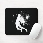 Badminton Badminton Player Mens Squash Shuttle  Mousepad (Mit Mouse)